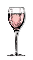 illustration of wine glass