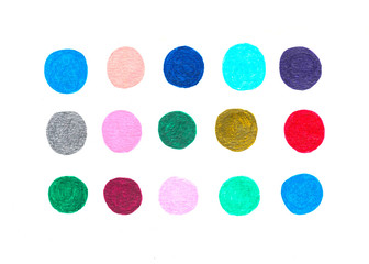 Set of abstract watercolor colorful backgrounds for design. Hand painted blot textures on white background.