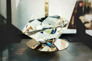 closeup of a beautiful diamond