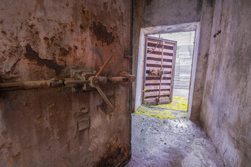 Abandoned bomb shelter