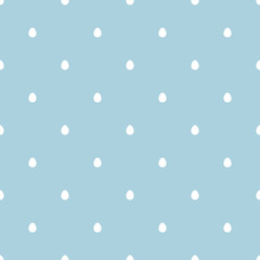 Seamless blue easter pattern with eggs - 294646947
