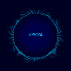 Soundwave vector abstract background. Music radio wave. Sign of audio digital record, vibration, pulse and music soundtrack.