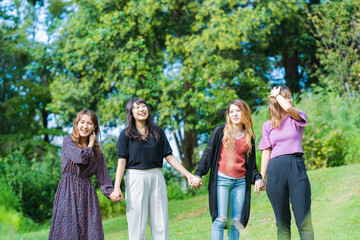 Fototapeta premium 女子の友情