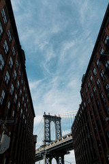 Fototapeta na wymiar Manhattan Bridge from Brooklyn