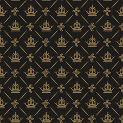 Fototapeta premium Seamless Royal Pattern, Vector