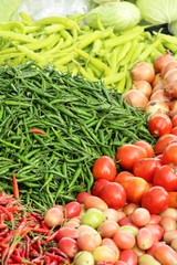Fresh chilli for cooking at street food