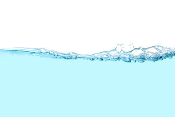 surface of the soft water and water splash