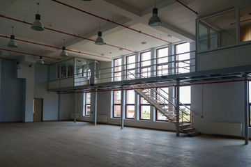 Interior of a large empty room