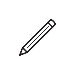 pencil icon vector trendy style