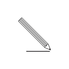 pencil icon vector trendy style
