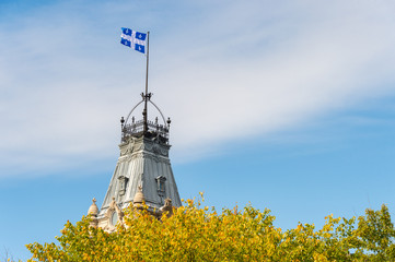 Quebec Flag in Quebec City