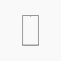 Smartphone vector illustration icon Flat style. blank screen Mobile phone on white background. Element of communication and technology Concept.