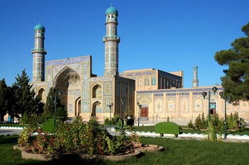 Herat in western Afghanistan. The Great Mosque of Herat (Friday Mosque or Jama Masjid). The mosque...