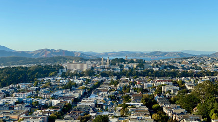 aerial view of skyline of San Francisco