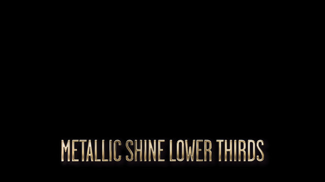 Metallic Shine Lower Third