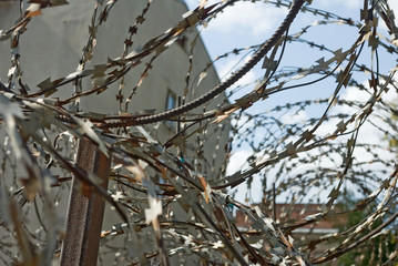 image of barbed wire in the protected area