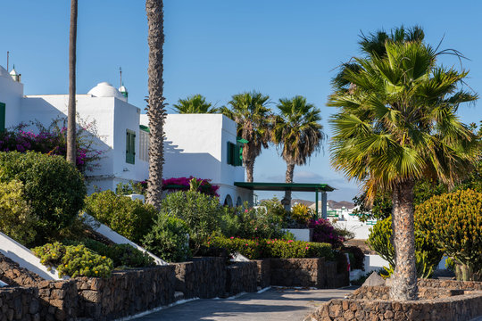 Town houses in Costa Teguise on the Canary island Lanzarote