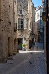 Rue de la Calade in Uzès Frankreich