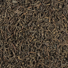 image of large sheets of black tea close-up