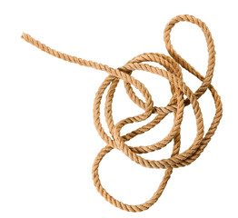 Isolated image of rope closeup