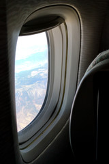 Porthole on the plane