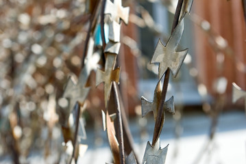 image of barbed wire in the protected area