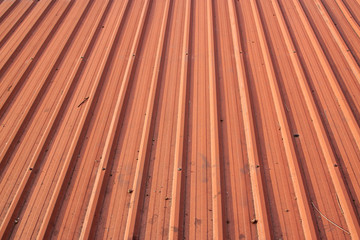 Orange cover roof the outdoor dirty roof texture, Home grunge metal roof .