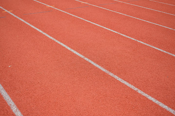 running track in stadium