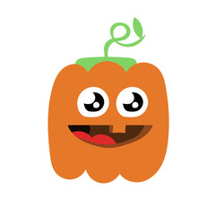 Cheerful, cute, orginal pumpkin figures cartoon character