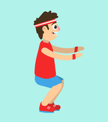 Cartoon Fitness Character