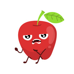 Cheerful, cute, orginal apple figures cartoon character