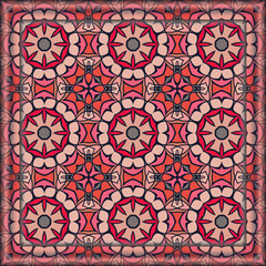 Seamless pattern .Vector illustration. Use this pattern in the design of carpet, shawl, pillow, textile, ceramic tiles 