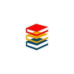 Book logo design vector template for education