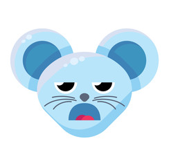 Emoji Cute Funny Animal Mouse Boring Expression