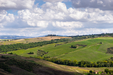 Fototapeta na wymiar rural landscape on the Tuscany hills