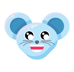 Emoji Cute Funny Animal Mouse Happy Expression