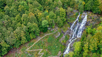 Fototapeta na wymiar Todtnauer Wasserfälle und der Weg nach oben