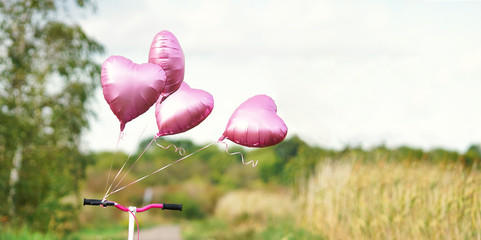 Luftballons im Herbst