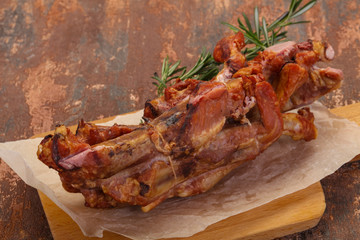 Smoked pork ribs