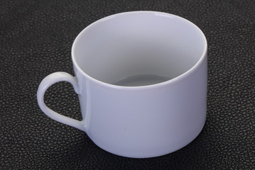 Empty ceramic cup