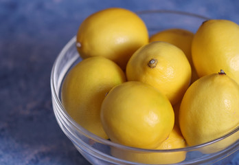 Lemons in a bowl