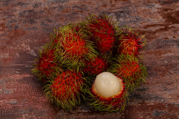 Tropical sweet exotic fruit Rambutan