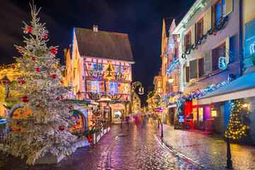 Old town of Colmar, Alsace, France - obrazy, fototapety, plakaty