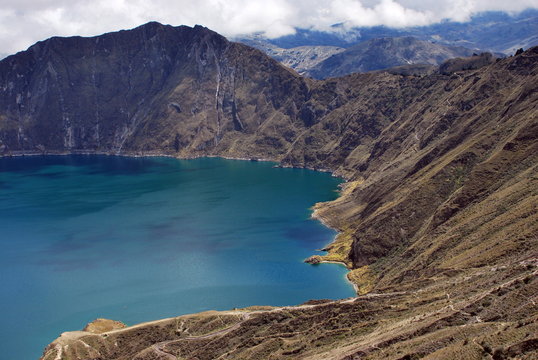 View of Laguna Quilotoa in Ecuador © alessandro