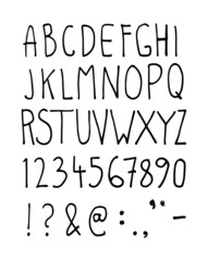 Hand written typography cute vector