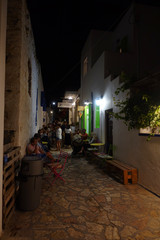 Night shot from main village of Koufonisi island, Small Cyclades, Greece