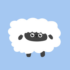 Cheerful, cute, orginal sheep figures cartoon character