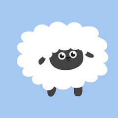 Cheerful, cute, orginal sheep figures cartoon character