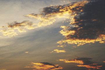Rain Cloud Sky at Twilight
