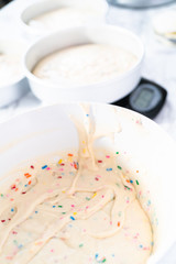 Baking a cake